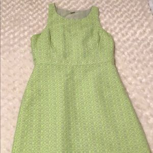 Beautiful bright green and grey tweed dress